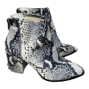 Steven Madden JillianSnake Print Jillian Boots 7.5